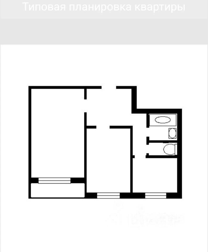 2-комнатная 42 м2 в ЖК undefined корпус null этаж 5