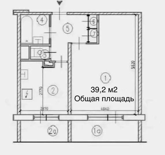 1-комнатная 39.2 м2 в ЖК undefined корпус null этаж 9