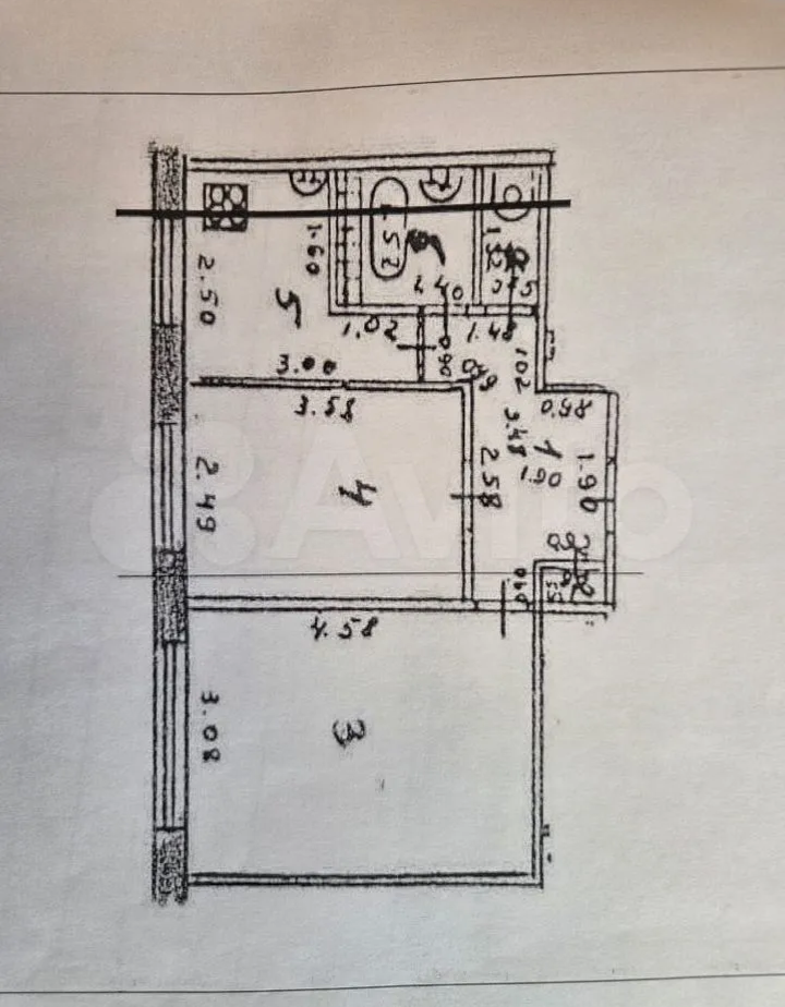 2-комнатная 47 м2 в ЖК undefined корпус null этаж 1