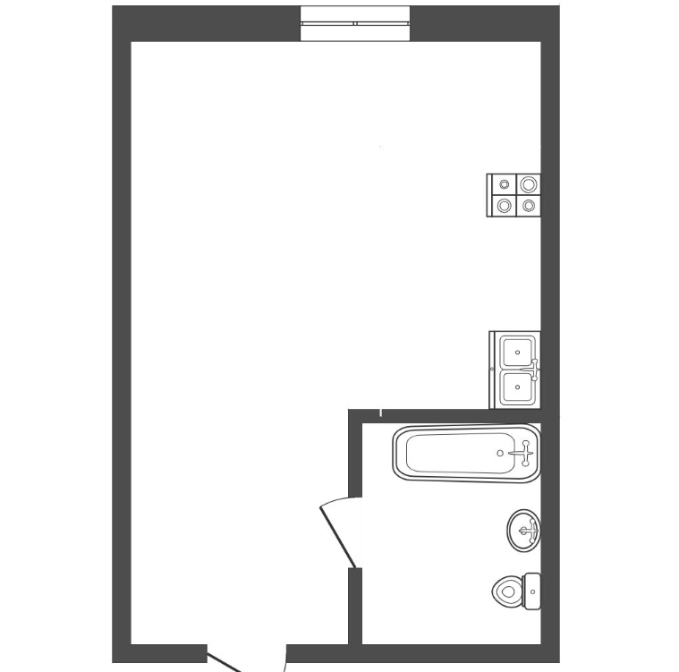 Студия 18 м2 в ЖК undefined корпус null этаж 4