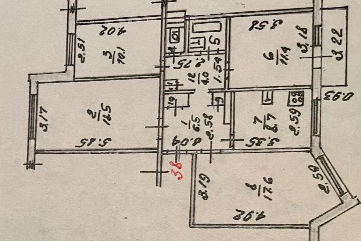 4-комнатная 81.5 м2 в ЖК undefined корпус null этаж 1