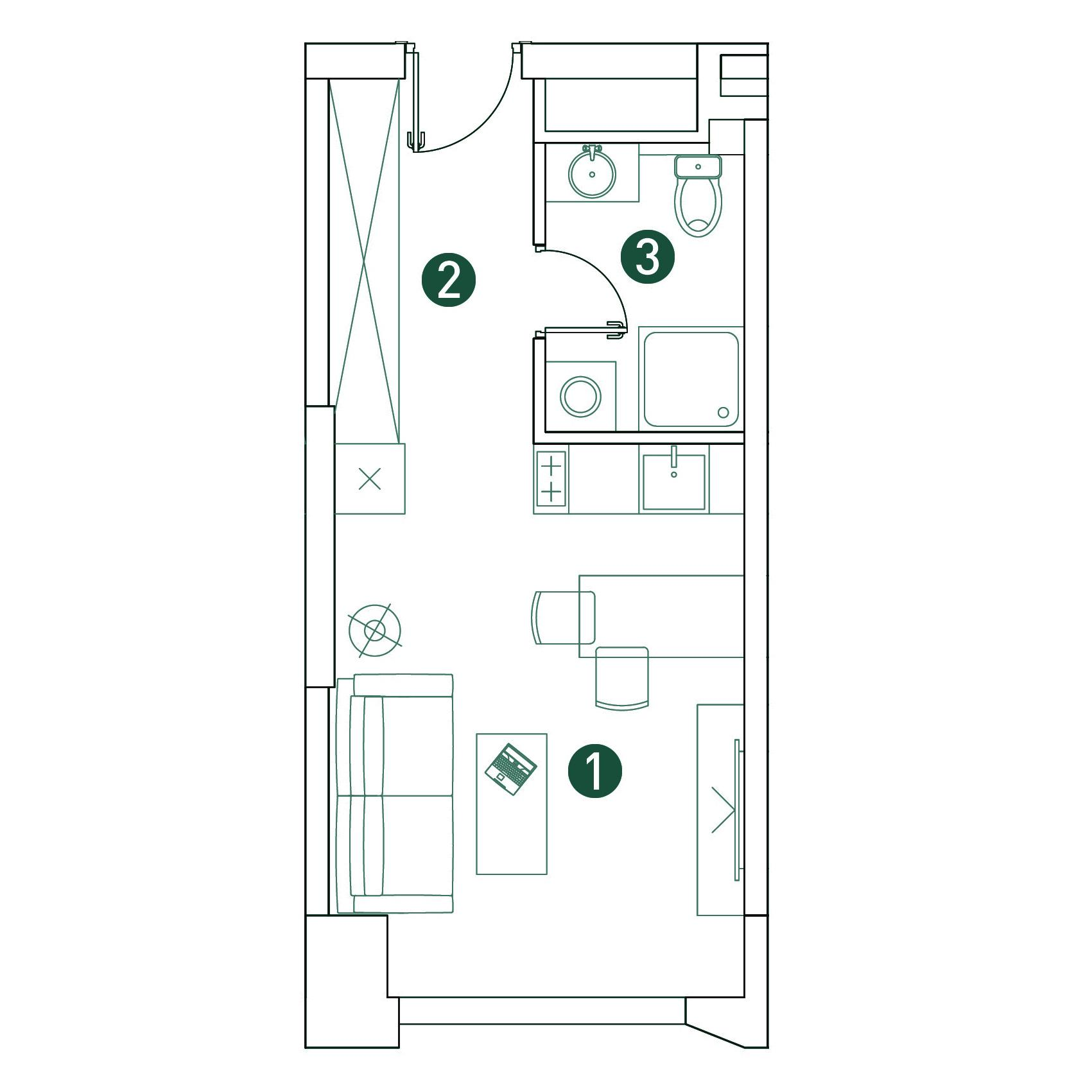 Студия 26 м2 в ЖК VERY корпус null этаж 8