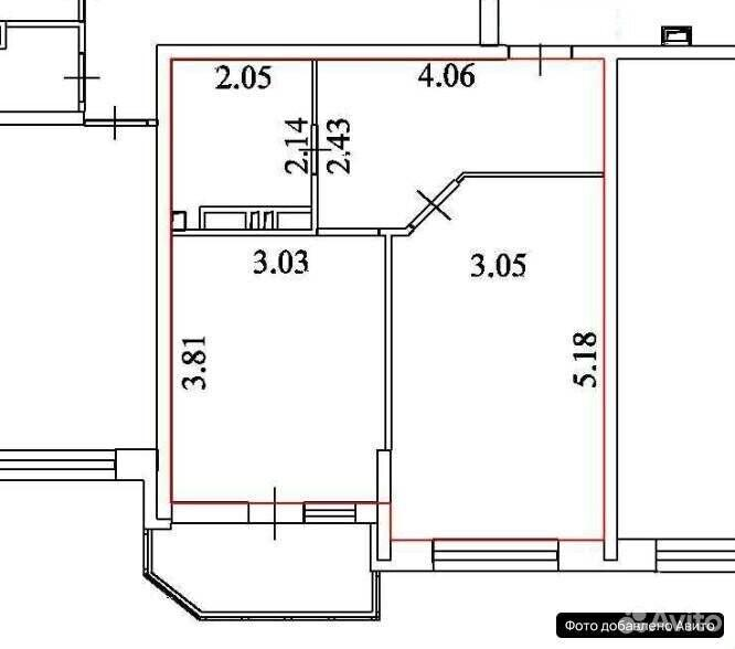 1-комнатная 41.5 м2 в ЖК undefined корпус null этаж 9