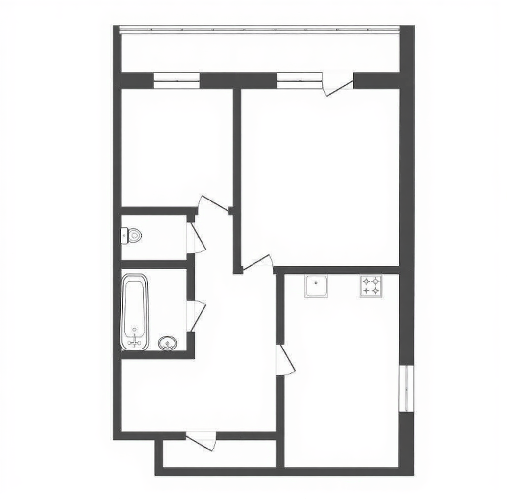 2-комнатная 48.3 м2 в ЖК undefined корпус null этаж 4