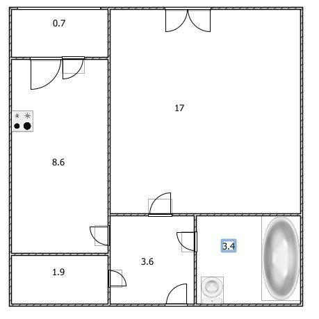 1-комнатная 35.2 м2 в ЖК undefined корпус null этаж 7