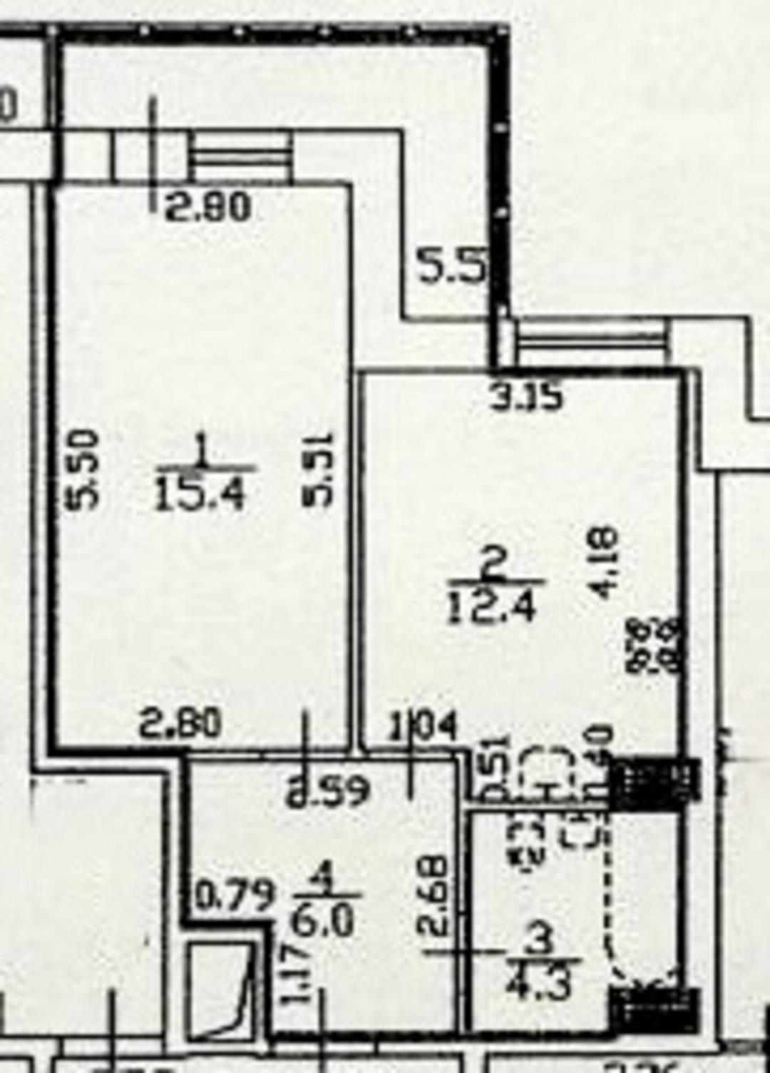 1-комнатная 38.1 м2 в ЖК undefined корпус null этаж 2
