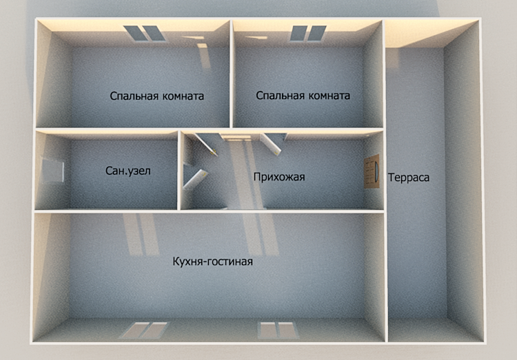 2-комнатная 65 м2 в ЖК undefined корпус null этаж null