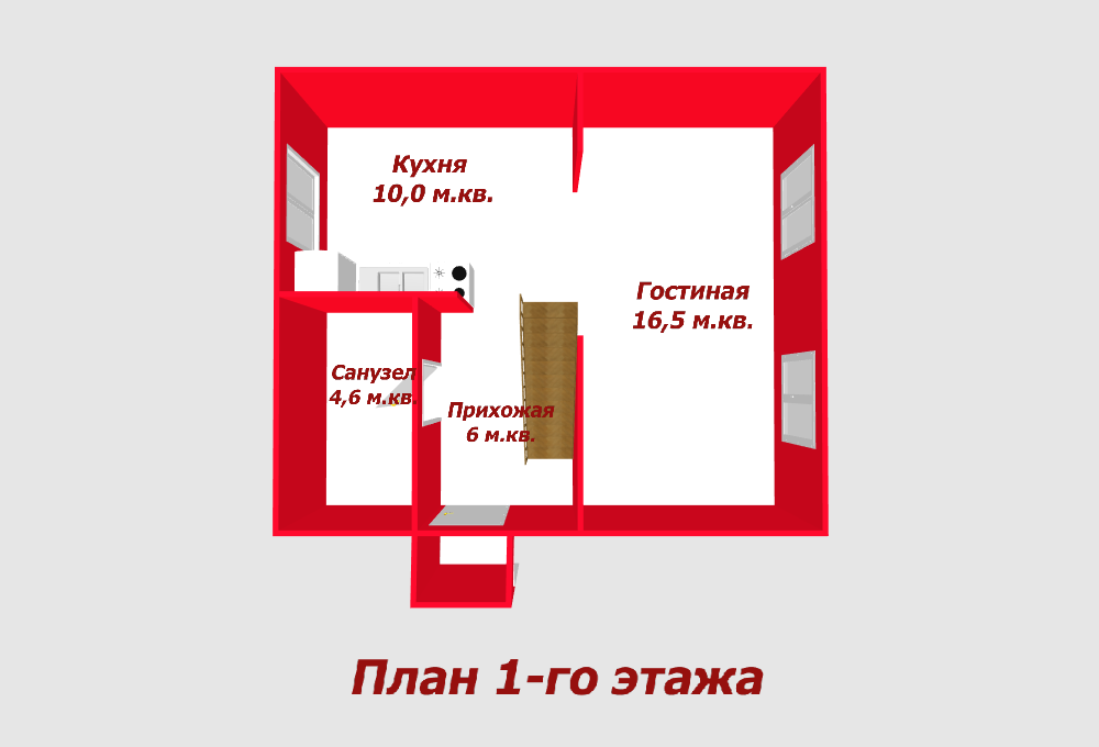 2-комнатная 63.3 м2 в ЖК undefined корпус null этаж null