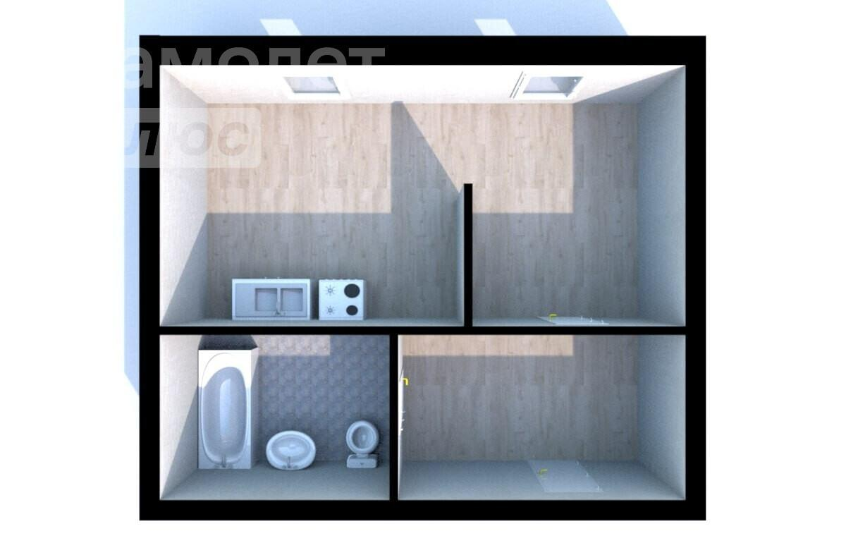 Студия 27.4 м2 в ЖК undefined корпус null этаж 3