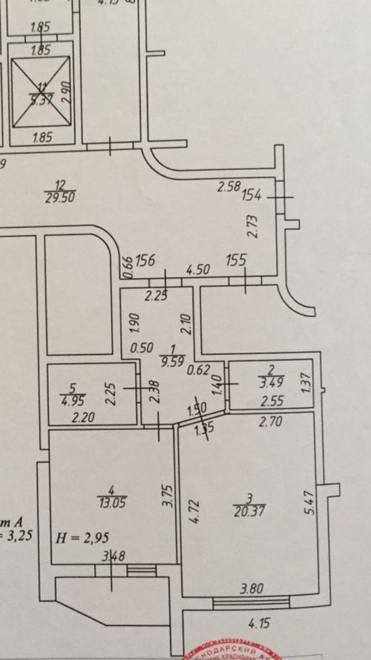 1-комнатная 56 м2 в ЖК undefined корпус null этаж 13