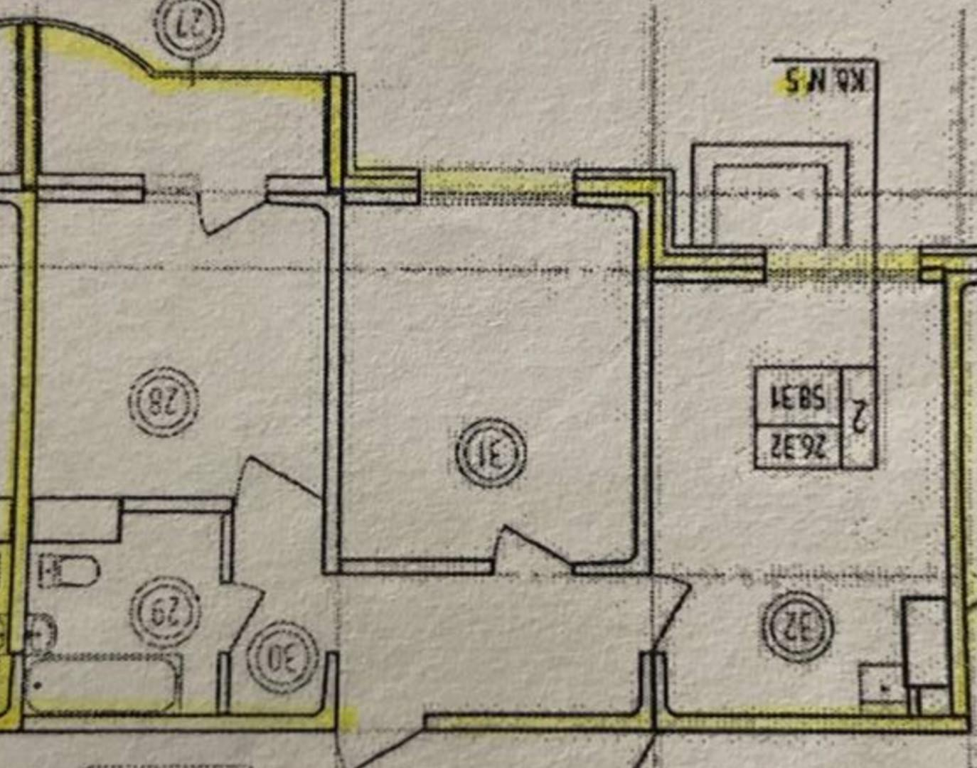 2-комнатная 58.3 м2 в ЖК undefined корпус null этаж 1