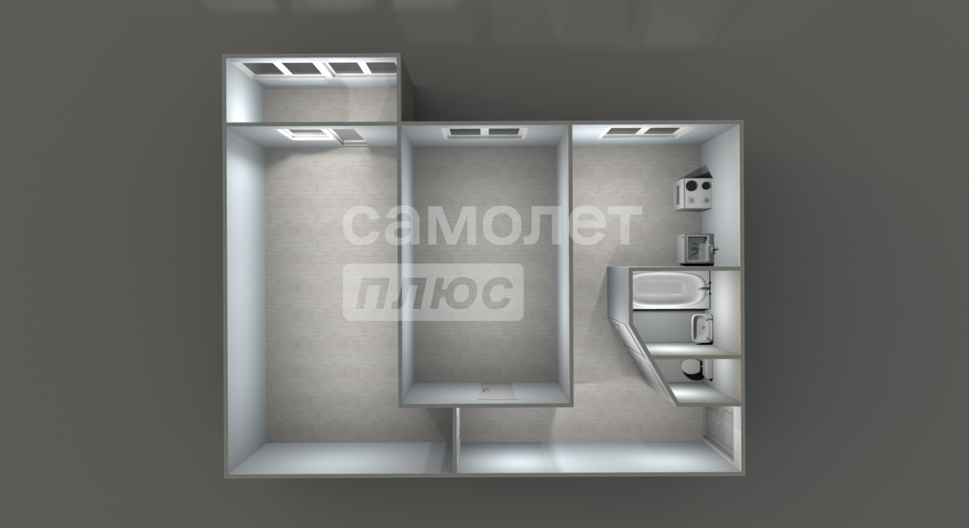 2-комнатная 45.5 м2 в ЖК undefined корпус null этаж 5