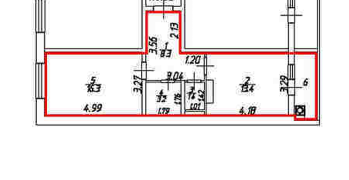 1-комнатная 42.6 м2 в ЖК undefined корпус null этаж 12