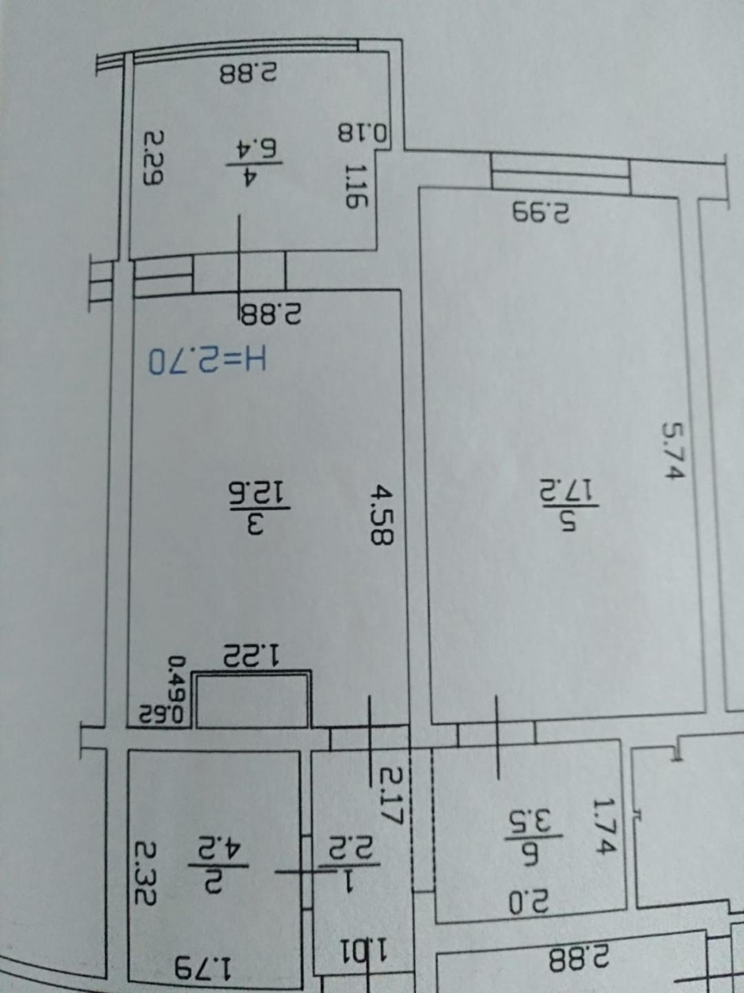 1-комнатная 46.1 м2 в ЖК undefined корпус null этаж 11