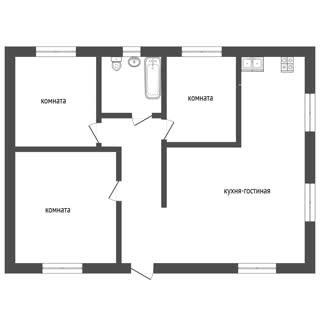 3-комнатная 108 м2 в ЖК undefined корпус null этаж null