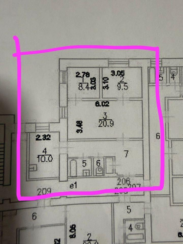 3-комнатная 66.7 м2 в ЖК undefined корпус null этаж 9