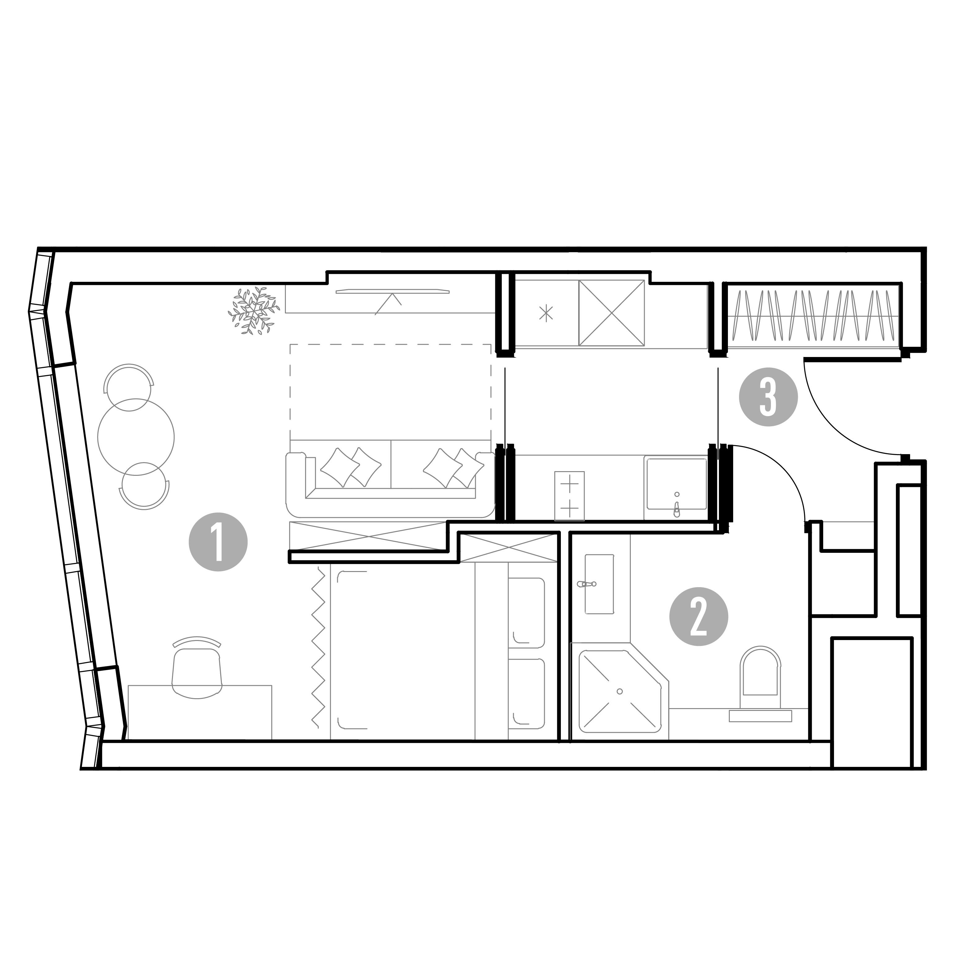 1-комнатная 28 м2 в ЖК UNO.Горбунова корпус null этаж 9