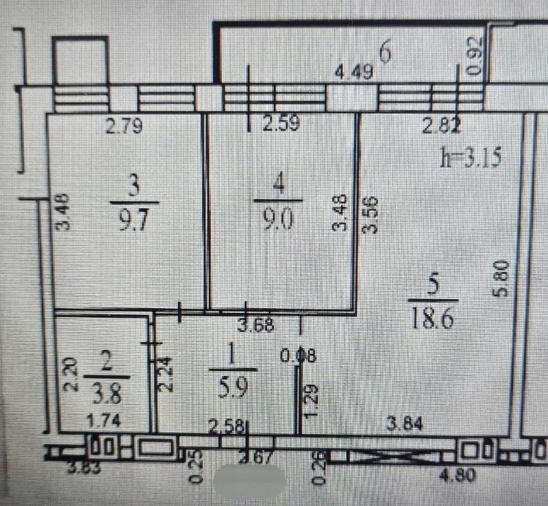 2-комнатная 47 м2 в ЖК undefined корпус null этаж 3