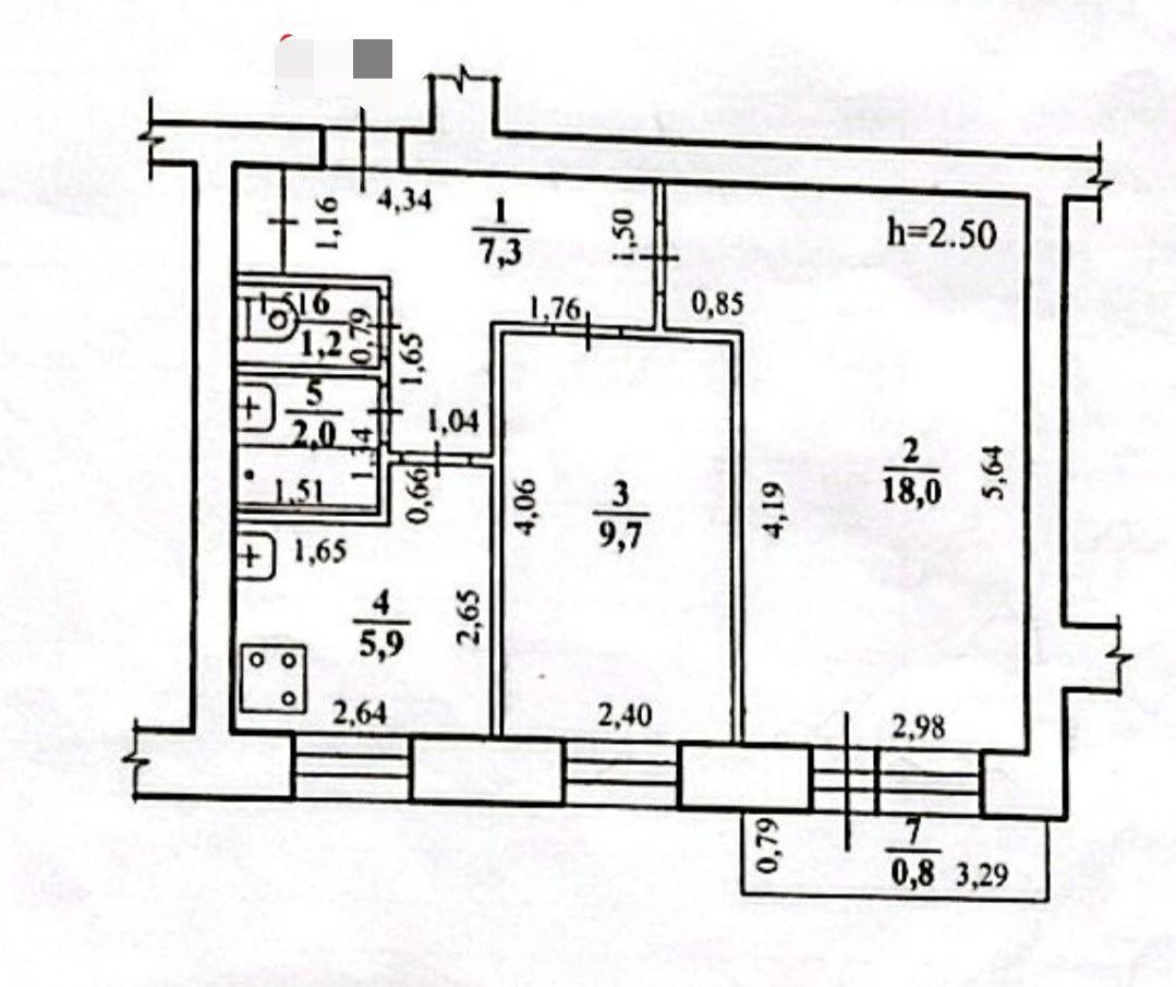 2-комнатная 44.1 м2 в ЖК undefined корпус null этаж 8