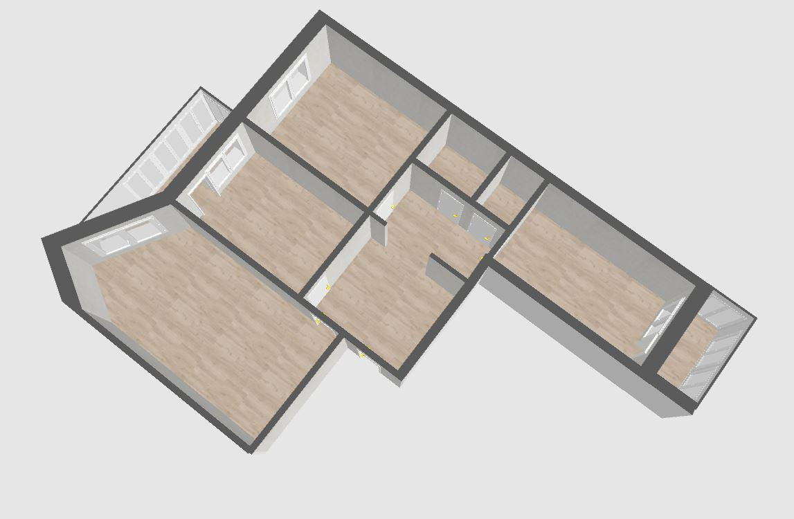 3-комнатная 62 м2 в ЖК undefined корпус null этаж 6