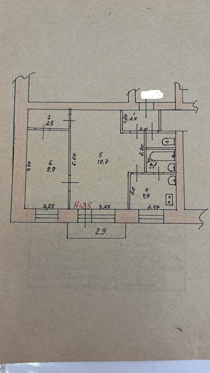 2-комнатная 42.8 м2 в ЖК undefined корпус null этаж 4