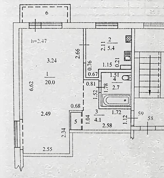 1-комнатная 32.8 м2 в ЖК undefined корпус null этаж 5
