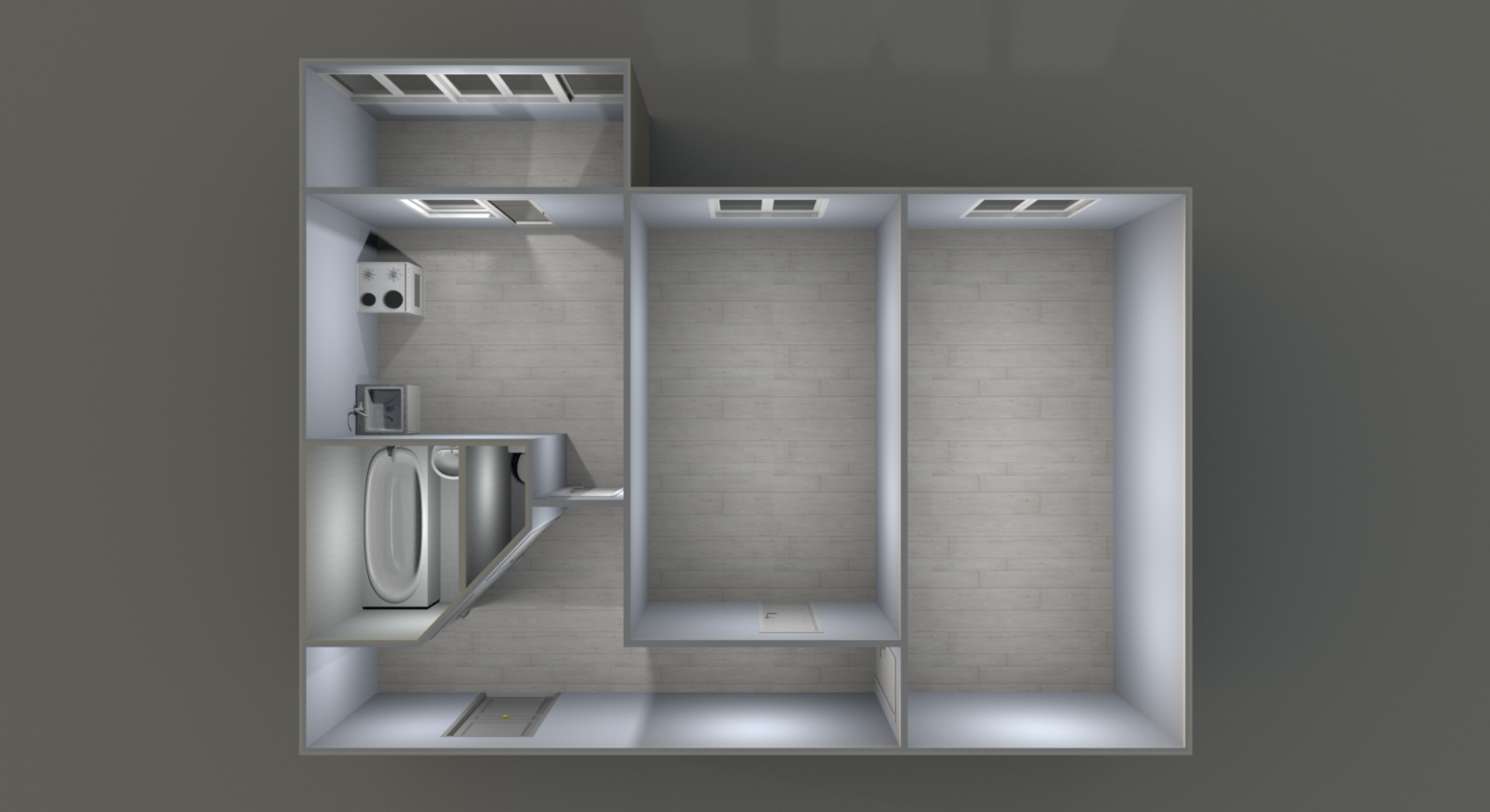 2-комнатная 42.9 м2 в ЖК undefined корпус null этаж 9