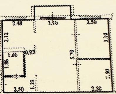 2-комнатная 45.3 м2 в ЖК undefined корпус null этаж 1