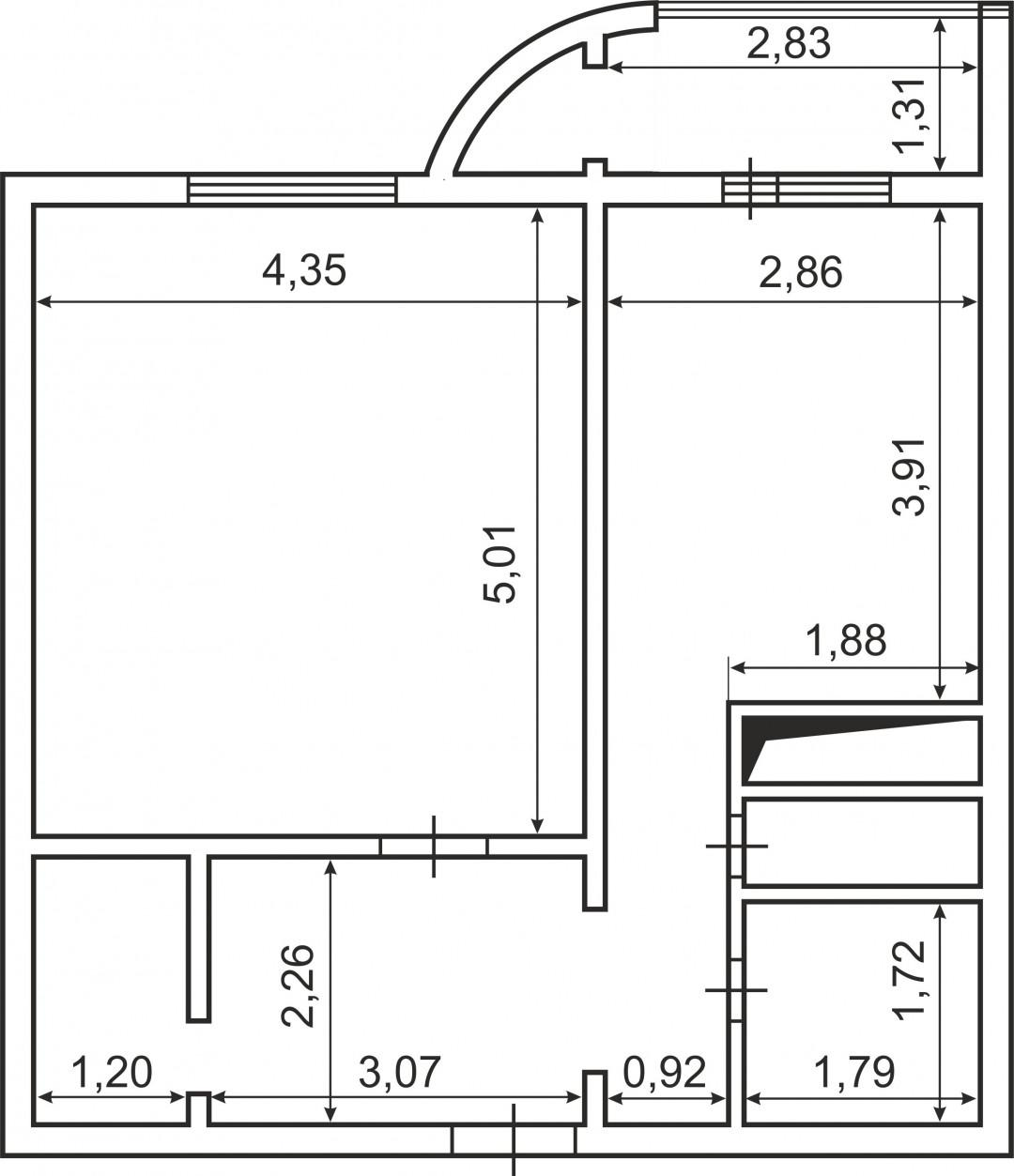 1-комнатная 50 м2 в ЖК undefined корпус null этаж 11