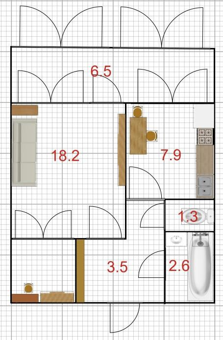 1-комнатная 33.5 м2 в ЖК undefined корпус null этаж 8