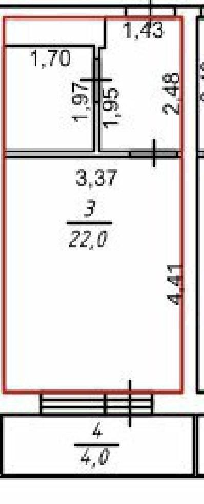 Студия 22 м2 в ЖК undefined корпус null этаж 6