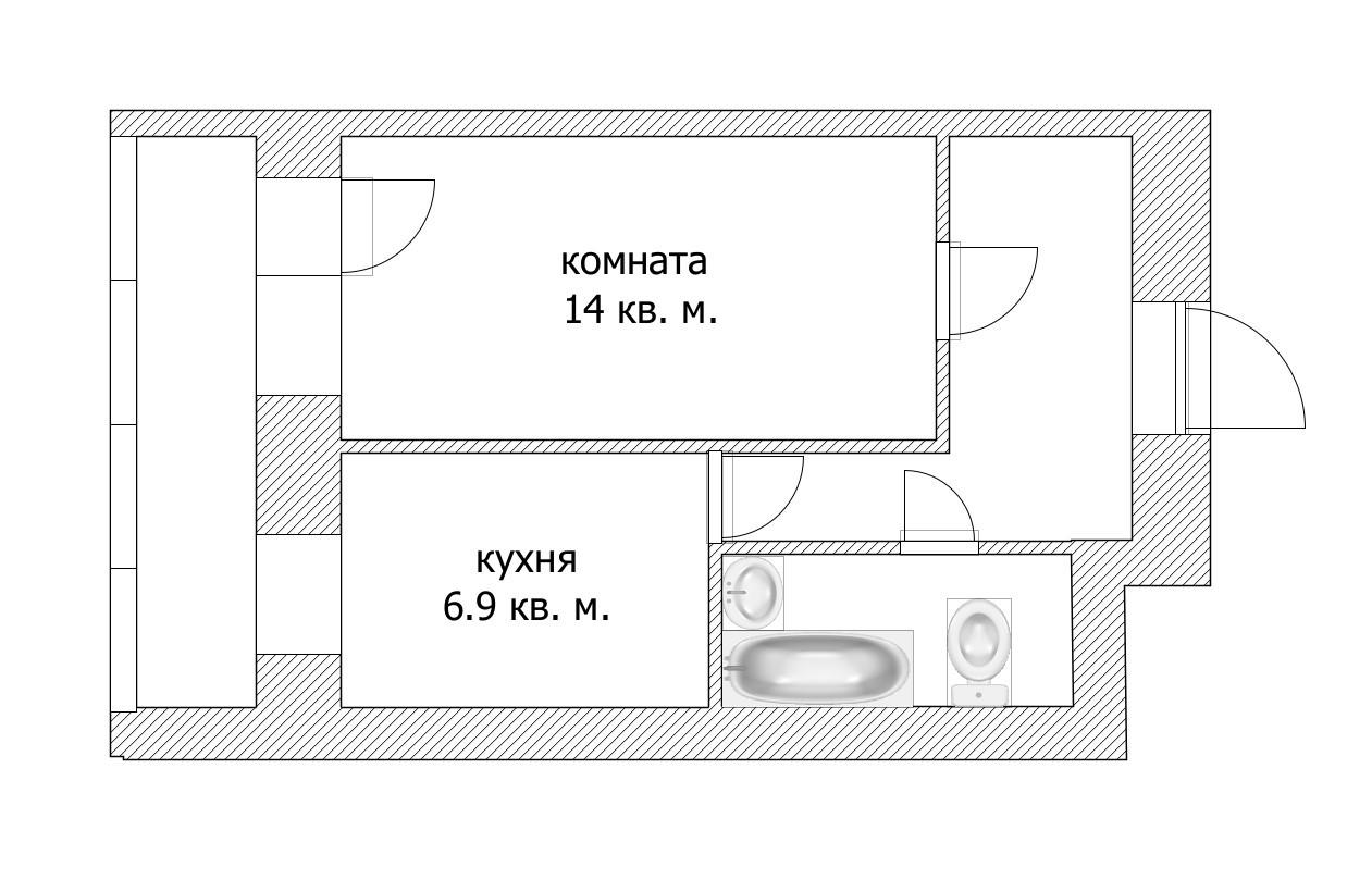 1-комнатная 37 м2 в ЖК undefined корпус null этаж 3