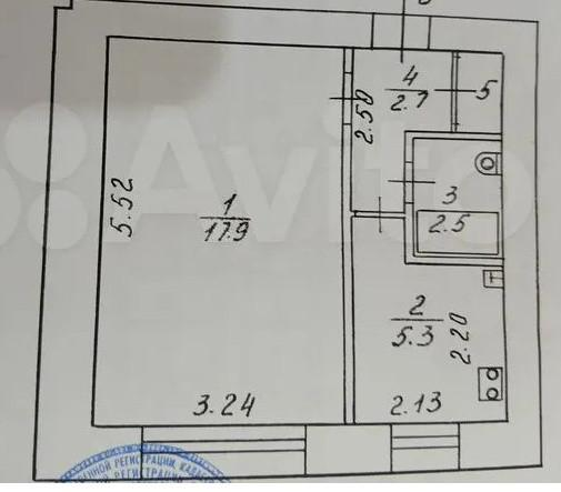 1-комнатная 29.2 м2 в ЖК undefined корпус null этаж 1