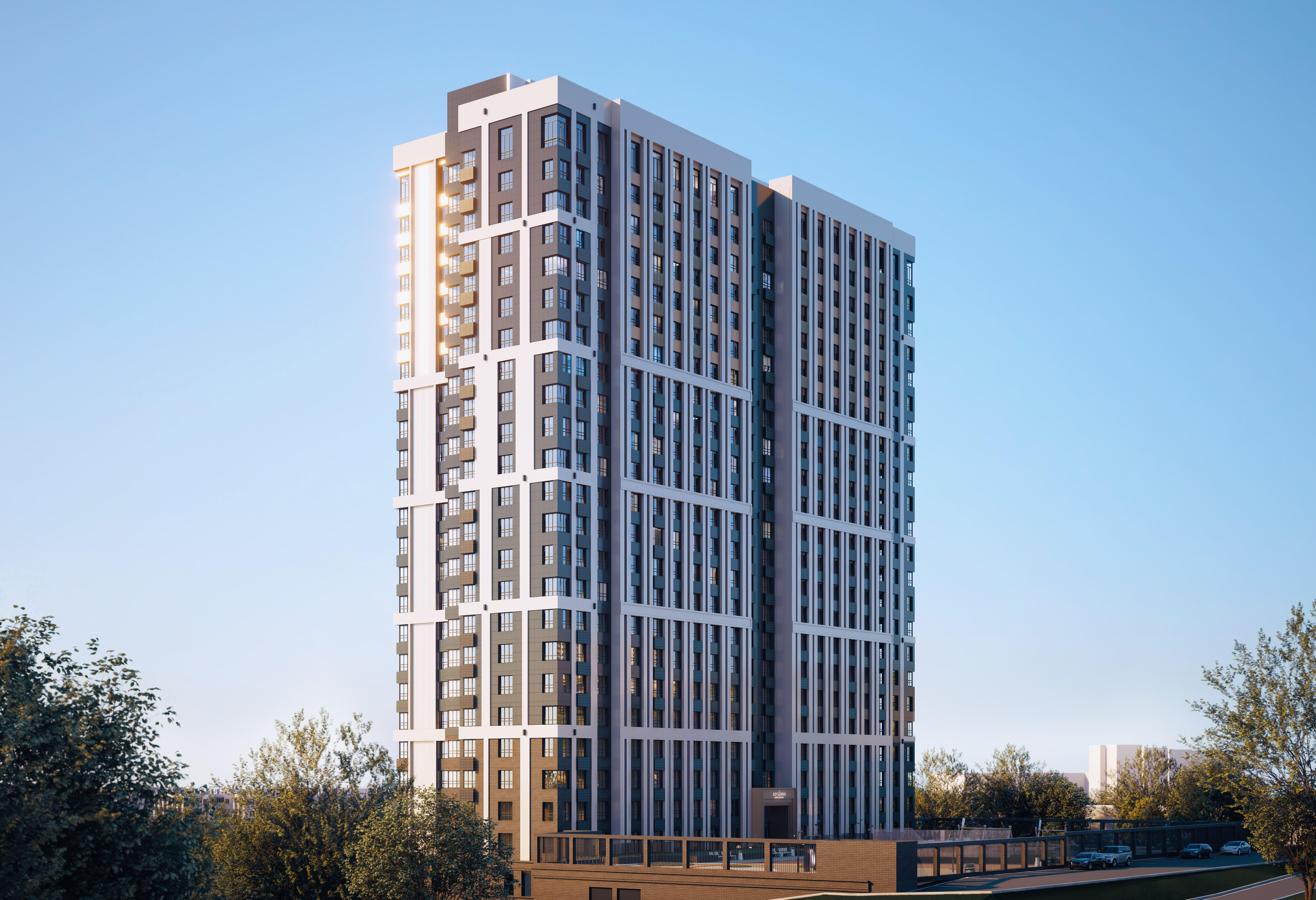 1-комнатная 43 м2 в ЖК Вершина корпус null этаж 10