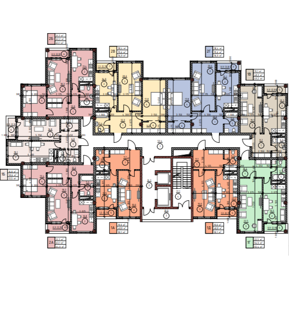 1-комнатная 49.2 м2 в ЖК undefined корпус null этаж 11