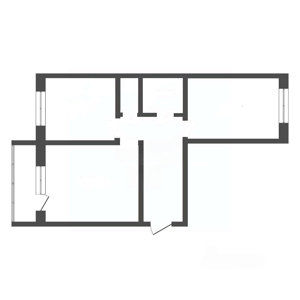 2-комнатная 48.4 м2 в ЖК undefined корпус null этаж 3