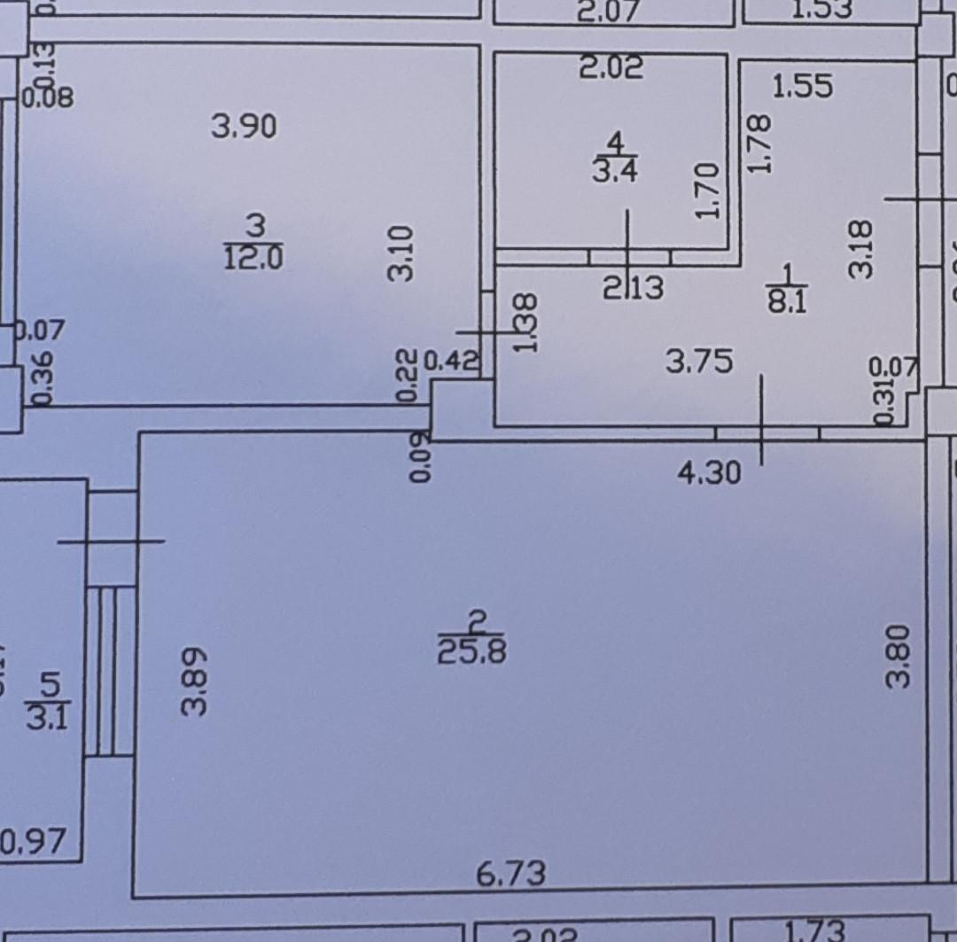 1-комнатная 52 м2 в ЖК undefined корпус null этаж 5