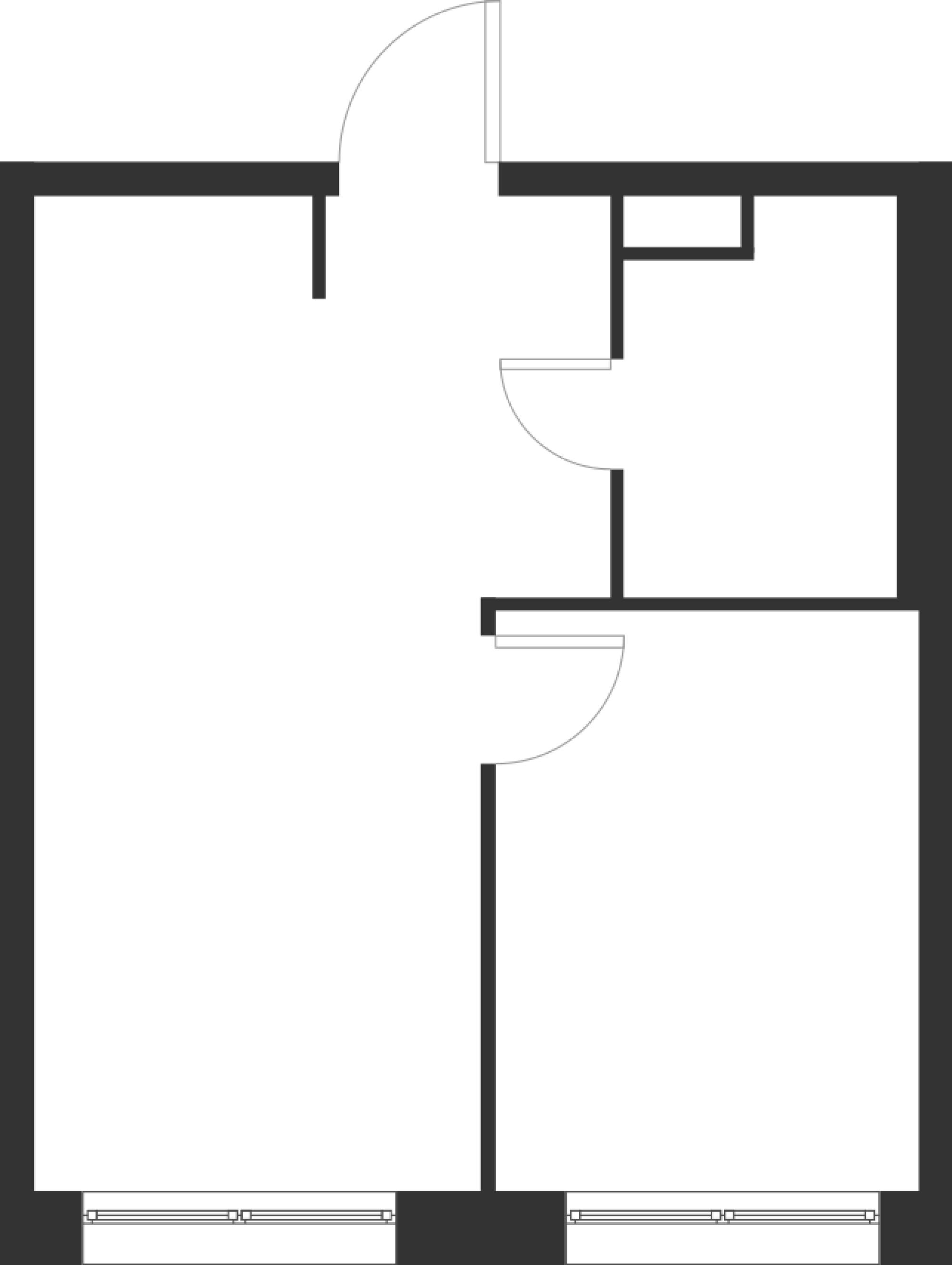 1-комнатная 32 м2 в ЖК Форевиль корпус null этаж 5