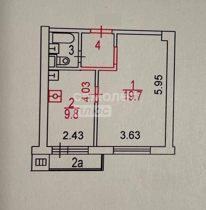 1-комнатная 35 м2 в ЖК undefined корпус null этаж 5