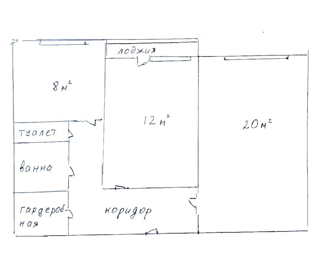 2-комнатная 55.8 м2 в ЖК undefined корпус null этаж 5
