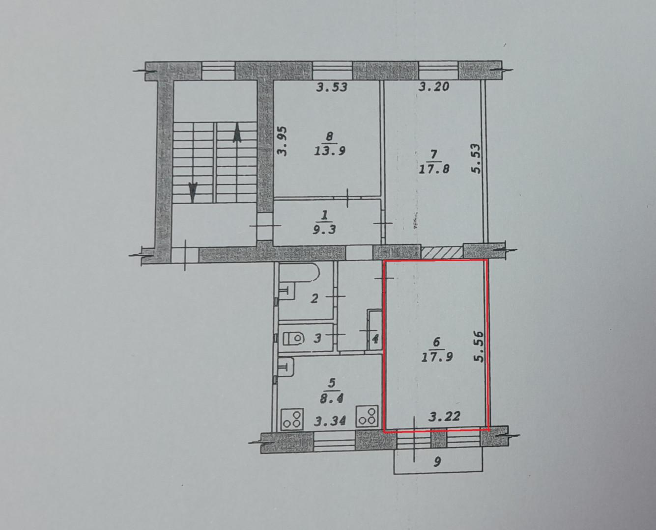 Студия 17.9 м2 в ЖК undefined корпус null этаж 2