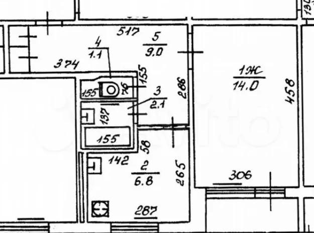 1-комнатная 32.8 м2 в ЖК undefined корпус null этаж 2