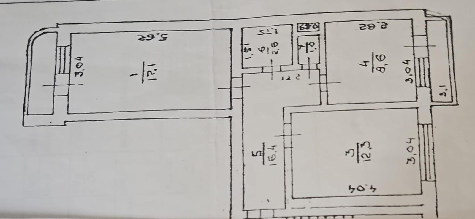 2-комнатная 54 м2 в ЖК undefined корпус null этаж 9