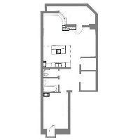 2-комнатная 63.8 м2 в ЖК undefined корпус null этаж 2