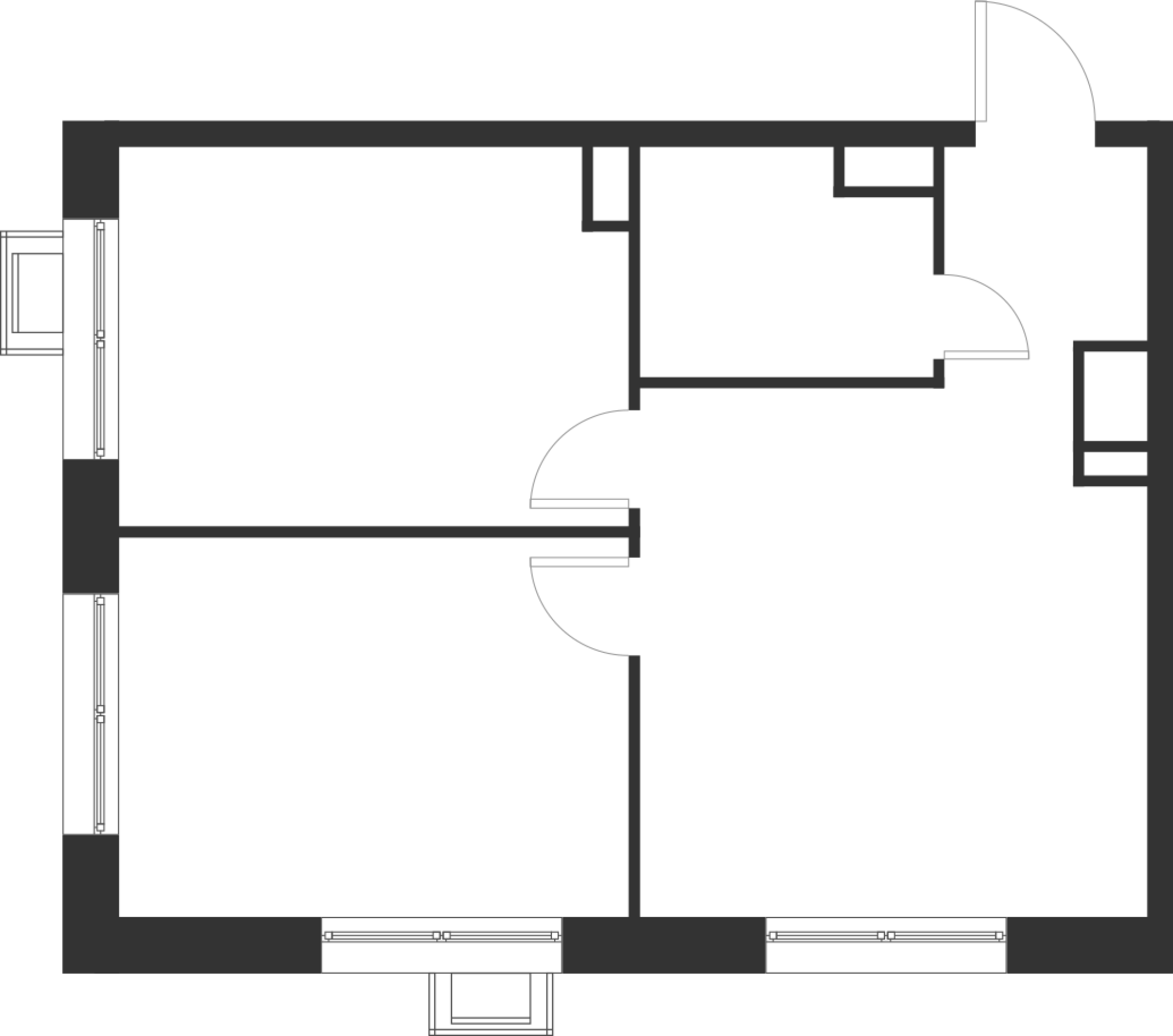 2-комнатная 49 м2 в ЖК Форевиль корпус null этаж 13