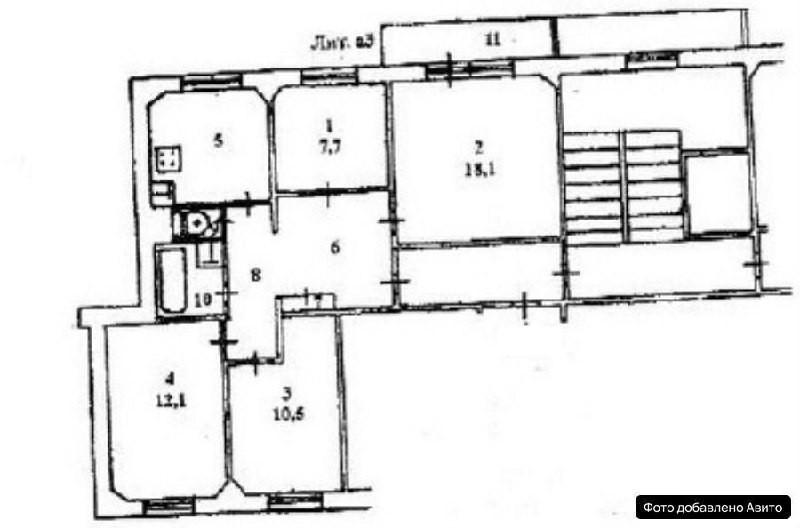 4-комнатная 74.3 м2 в ЖК undefined корпус null этаж 1