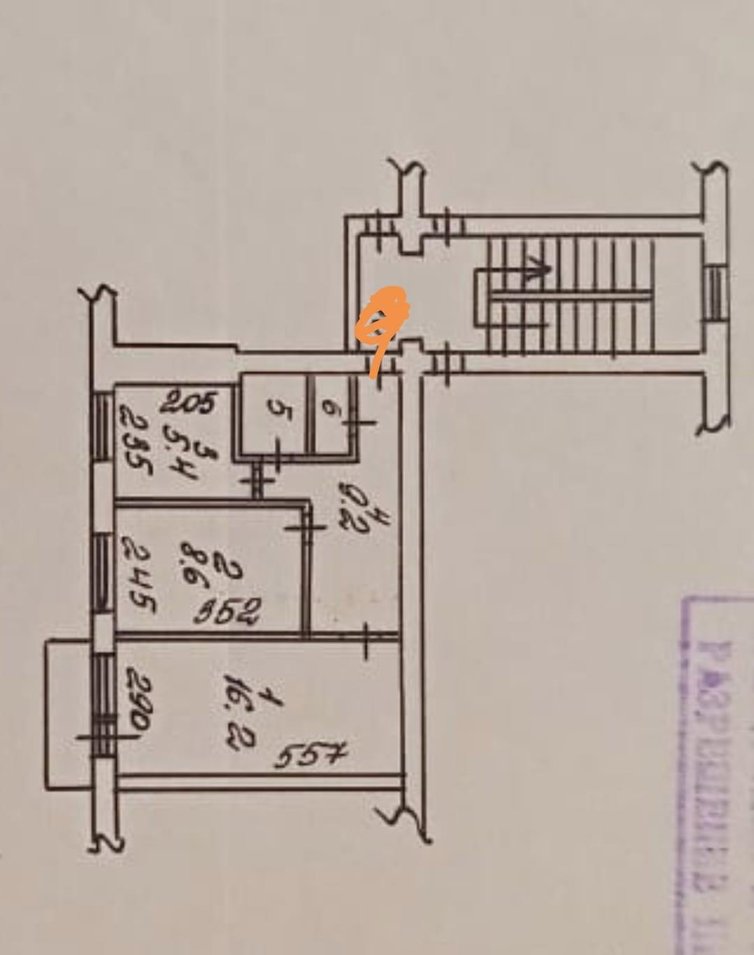 2-комнатная 42.7 м2 в ЖК undefined корпус null этаж 3