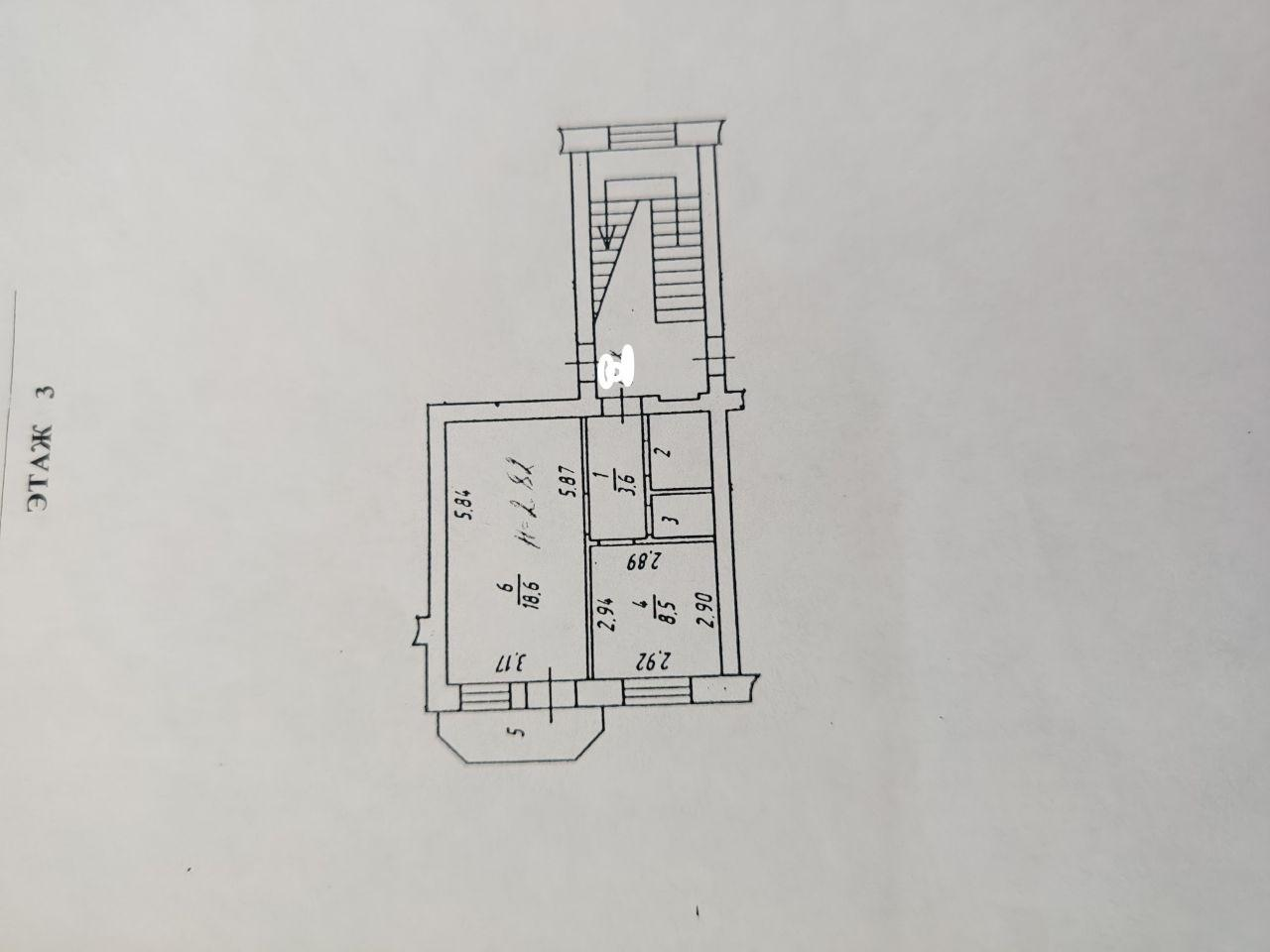 1-комнатная 35 м2 в ЖК undefined корпус null этаж 3