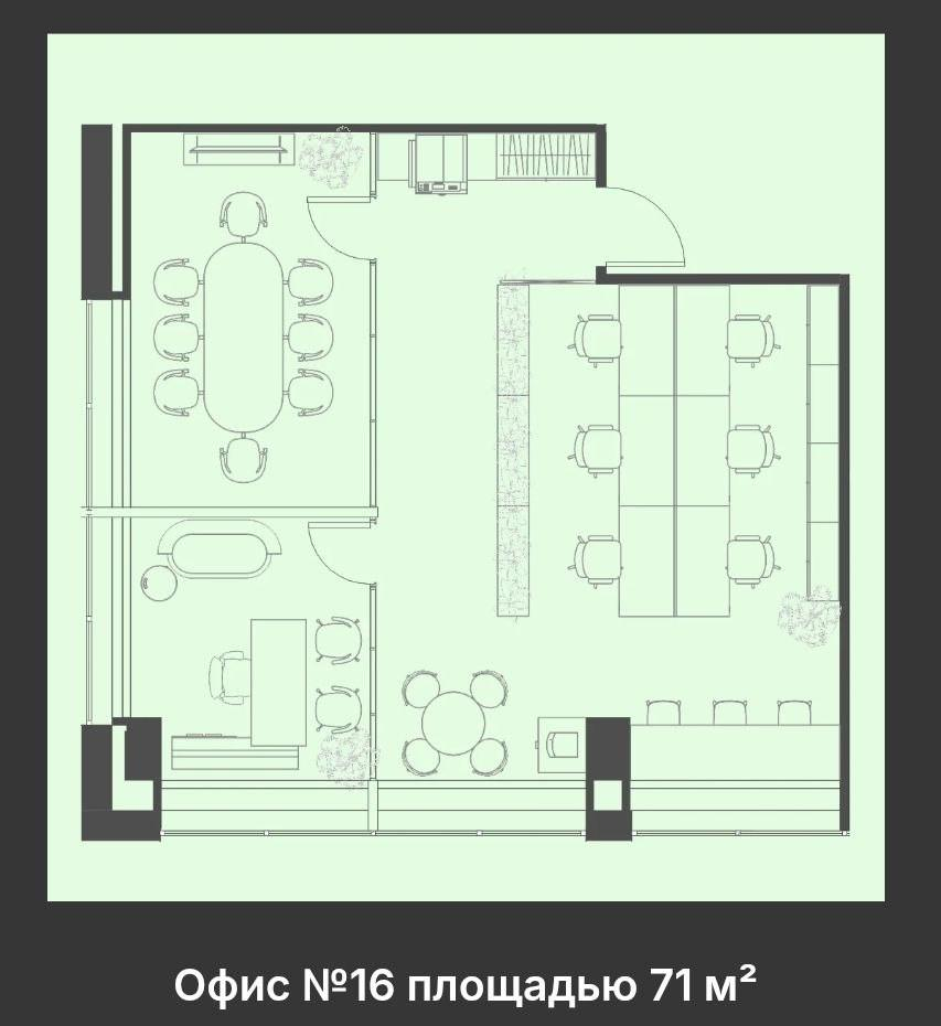 Студия 71 м2 в ЖК undefined корпус null этаж null