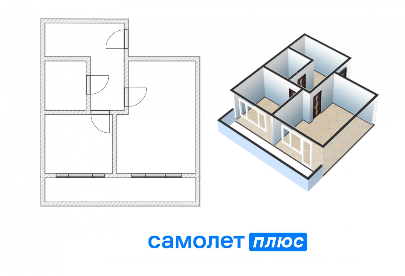 1-комнатная 29.9 м2 в ЖК undefined корпус null этаж 9